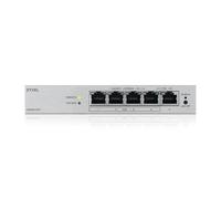 Zyxel Switch PoE 5 Porte | Switch Ethernet Gigabit Web Managed | 4 Porte PoE+ Budget 68W | QoS, Link Aggregation, VLAN, IGMP Snooping | Senza ventola | Desktop [GS1200-5HPv3]