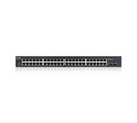 Zyxel 48-porte Gigabit Switch | Gestione Smart | Montaggio in rack con 2 porte SFP | VLAN, IGMP, QoS | Garanzia a vita [GS1900-48]