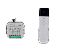 Interruttore Tapparelle WiFi con Telecomandi RF | Modulo Comando Wireless per Persiane Avvolgibili, Relè Elettriche per Tende e Persiane, Controllo Vocale con Alexa
