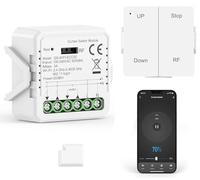 Interruttore Tapparelle WiFi con Telecomando RF, Modulo Interruttore Wifi per Tapparelle Elettriche, Compatibile con Alexa e Google Home, 600W Con Funzione Percentuale