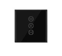 Interruttore Tapparelle WiFi,Interruttore WiFi Interruttore cieco per tende WiFi per tapparello a rulli Controllo vocale Motore elettrico FAI DA TE Casa intelligente(Black Color)