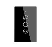 Interruttore Tapparelle WiFi,Interruttore WiFi WiFi Smart Touch Turn Tende Blinds Motor Switch Life APP Telecomando(Brown)