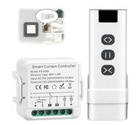 Interruttore Tapparelle WiFi, Modulo Comando per Tapparelle Elettriche con 1 telecomando RF, Compatibile Con Alexa, Google Home, Tuya,Ccontrollo Vocale,Timer Switch per Persiane Avvolgibili e Tende
