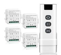 Interruttore Tapparelle WiFi, Modulo Comando per Tapparelle Elettriche con 1 telecomando RF, Compatibile Con Alexa, Google Home, Tuya,Ccontrollo Vocale,Timer Switch per Persiane Avvolgibili e Tende