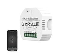 Interruttore Tapparelle WiFi, Modulo Comando Percentuale Smart Timer per Tapparelle Elettriche, Controllo di APP e Voce Compatibile con Alexa e Google Home, Relè WiFi per Tapparelle motorizzate