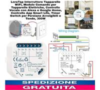 Interruttore Tapparelle WiFi, Modulo Comando Vocale x Tapparelle Elettriche