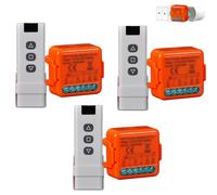 Interruttore Tapparelle WiFi RF,con Telecomando RF 433MHZ, Modulo Interruttore Wifi per Tapparelle Elettriche, Compatibile con Alexa e Google Home,Relè Wireless per Persiane Avvolgibili 300W (3)