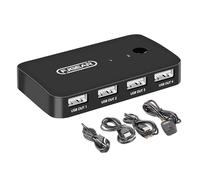 Interruttore Tastiera- - Hub di Commutazione di dispositivi USB a 4 porte | Selettore di interruttore con 2 cavi USB 2.0 per , tastiera, scanner, stampante, PC, computer