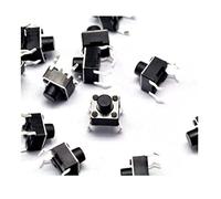 Interruttore tattile 100pcs 6 * 6mm pannello PCB momentaneo pulsante microinterruttore 4 pin DIP Light Touch 6x6x6mm tasti tastiera