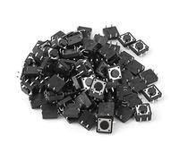 Interruttore Tattile Momentaneo 12x12x5 mm, DC12V 50mA Micro Interruttore Pulsante, 100 Pezzi Accessori per Circuiti Elettronici e Progetti Fai da Te