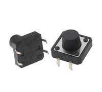 Interruttore tattile verticale 12x12 da 4,3/4,5/5/6/7/8/9/10/11/12/13 mm, micro 4 pin, pulsante elettronico con autoripristino, 10 pezzi(K020f008-8.0mm)