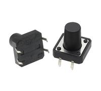 Interruttore tattile verticale 12x12 da 4,3/4,5/5/6/7/8/9/10/11/12/13 mm, micro 4 pin, pulsante elettronico con autoripristino, 10 pezzi(K020k010-12mm)