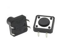 Interruttore tattile verticale 12x12 da 4,3/4,5/5/6/7/8/9/10/11/12/13 mm, micro 4 pin, pulsante elettronico con autoripristino, 10 pezzi(K020a008-4.3mm)
