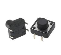 Interruttore tattile verticale 12x12 da 4,3/4,5/5/6/7/8/9/10/11/12/13 mm, micro 4 pin, pulsante elettronico con autoripristino, 10 pezzi(K020e008-7.0mm)