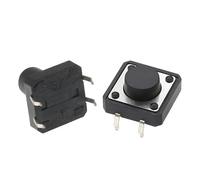 Interruttore tattile verticale 12x12 da 4,3/4,5/5/6/7/8/9/10/11/12/13 mm, micro 4 pin, pulsante elettronico con autoripristino, 10 pezzi(K020d008-6.0mm)
