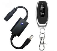 Interruttore telecomando RF senza fili per strisce LED da 5 V-12 V, ricevitore DC 3,7 V-12 V con funzione di apprendimento, controllo radio 433,92 MHz fino a 50 m, carico 3 A, installazione plug and
