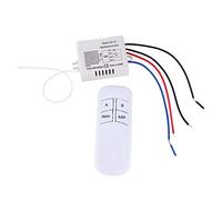 Interruttore Telecomando Senza Fili da Parete 220V, Materiale ABS Ignifugo, Relè 7A, Codifica Digitale Wireless, per Lampada