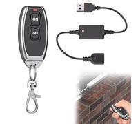 Interruttore telecomando USB LED telecomando: LEKEFETO telecomando senza fili interruttore 5 V piccola luce notturna fan striscia LED con alimentatore di rete, telecomando wireless RF interruttore