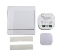 Interruttore telecomando wireless RF433 MHz, interruttore a pulsante impermeabile a 1/2/3 gang con codice di apprendimento per casa, hotel, villa e ospedale per il controllo degli elettrodomestici (1