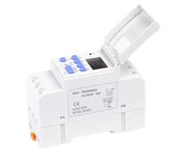 Interruttore temporizzatore digitale programmabile settimanale elettronico Controllo AC 220V 230V 12V 24V 48V 16A Montaggio su guida DIN THC15A(30A,AC DC 12V)