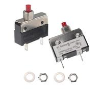 Interruttore termico a pulsante da 7 A, 125/250 V AC, 50 V CC, protezione da sovraccarico, terminali di connessione rapida, interruttore di ripristino manuale per motore, frullatore, aspirapolvere,