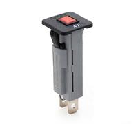 Interruttore termico tipo W 4A, confezione da 2, con interruttore manuale a pressione per reset, per la sicurezza del sistema elettrico e il recupero automatico dei guasti