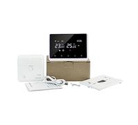 Interruttore termostato intelligente Tuya, regolatore di temperatura for display LCD di supporto for il riscaldamento dell'acqua della caldaia a gas(White)