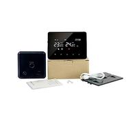 Interruttore termostato intelligente Tuya, regolatore di temperatura for display LCD di supporto for il riscaldamento dell'acqua della caldaia a gas(Noir)