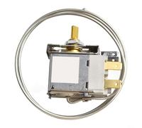 Interruttore termostato per controllo della temperatura del frigorifero con connessione a 2 pin e dado, struttura in acciaio inossidabile, compatibile con più modelli per un raffreddamento accurato