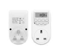 Interruttore Timer 1785W/2300W Risparmio Energetico Timer da Cucina Digitale Presa 10A/15A Presa Timer Programmabile per Ora Settimanale (UK)