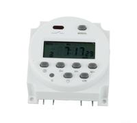 Interruttore timer digitale 12 V DC 16a display LCD relè programmabile con 16 impostazioni on/off per lampade, scaldabagni e attrezzature agricole, bianco (B)