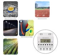 Interruttore Timer Digitale 220V Controllo Elettronico Orario e Settimanale Prog