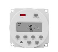Interruttore timer digitale CN101A Microcomputer digitale Programmatore settimanale 7 giorni Timer elettronico Interruttore 220V Relè temporizzato con conto alla rovescia 12V DC for luce e ventilatore