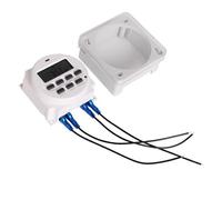 Interruttore timer digitale Timer digitale programmabile a 12 V CC, 7 giorni alla settimana, controllo relè temporizzato, 12 volt, formato 12/24 ore, orologio con conto alla rovescia OFF(With Enclosur