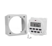 Interruttore timer digitale Timer digitale programmabile da 5 V a 7 giorni, con controllo del relè di tempo in formato 12/24 ore e funzione di conto alla rovescia.(With Enclosure)