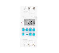 Interruttore timer digitale Timer programmabile a intervallo di 1 secondo e 7 giorni, interruttore for uso domestico, display HD, relè temporizzato, modulo controller for guida DIN 12 V