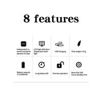 Interruttore timer elettronico con display LCD e blocco orario intelligente, ricaricabile tramite USB P