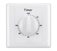 Interruttore timer per presa elettrica, 15 A, AC100-240 V, controllo digitale del conto alla rovescia per dispositivi domestici, pompa scaldabagno, condizionatore d'aria, ventola router (60 minuti)