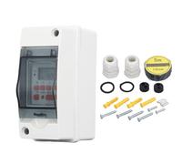 Interruttore Timer, Timer Digitale Programmabile Parete con Batteria 200 MAh, 7 Giorni 28 Impostazioni Timer ON/OFF, Ideale per Esterni, Luci Stagionali, Piscina, Acquario
