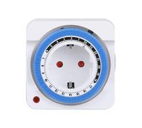 Interruttore Timer UE con Spina Meccanica, Messa A Terra, Programmabile, Conto Alla Rovescia, Presa Interna, Spegnimento Automatico