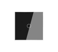 Interruttore touch 1/2/3 canali, interruttore luce a 2 vie, senza filo neutro, pannello in vetro, interruttore a parete, scale(Black 3 Gang)
