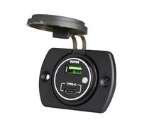 Interruttore Touch 66W Presa di Alimentazione Auto con Doppia Porta USB per Auto