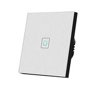 Interruttore Touch Interruttore Tattile Leggero Lampada Da Parete Con Sensore 220V Standard Pannello In Vetro Temperato 1/2/3 Gruppi Impermeabile Intelligente No(Ng White 1 Touch)