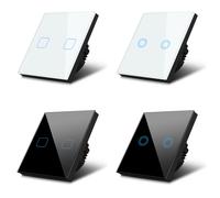 Interruttore Touch luci LED bianco o nero in vetro diversi modelli