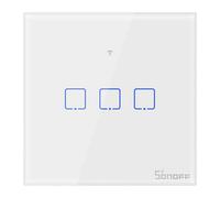INTERRUPTOR DE LUZ TÁCTIL WIFI SONOFF T0 EU TX (3 ELEMENTOS)