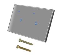 Interruttore Touch WiFi Compatibile Per Tuya con Elegante Finitura Vetro Tempera