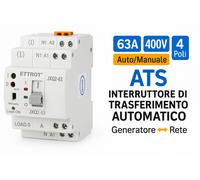 ETTROIT ATS Commutatore di Trasferimento Automatico Fotovoltaico 4P 4M Doppio