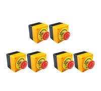 Interruttore Un Pulsante di Arresto di Emergenza Un Rosso 6 Pezzi No 7068