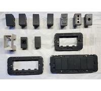Interruttore unip_deviatore luminoso_pulsante_doppio puls_presa bip Ave 45 noire