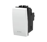 Interruttore unipolare 16AX bianco compatibile anche con BTicino Livinglight